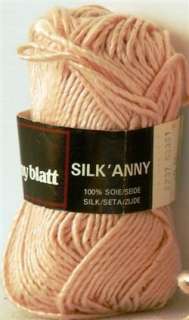 Anny Blatt 100% SILK ANNY Pink Yarn FRANCE $13 PERFECT  