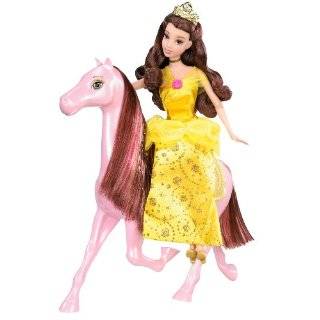  Disney Princess Sparkling Belle Princess Doll and Royal Horse 