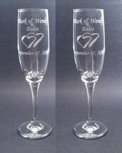 New Charisma Wedding Toasting Glasses,Flutes, Engraved  
