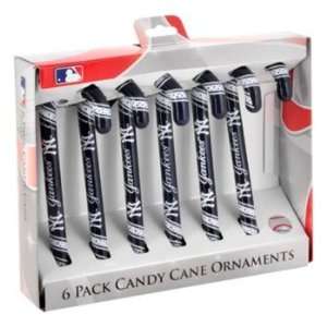  New York Yankees 2010 Candy Cane Ornament Set of 6 Sports 