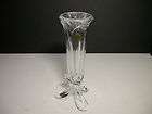 Cristal dArques Bandol 3 Footed Vase Clear 8 3/4 T OL