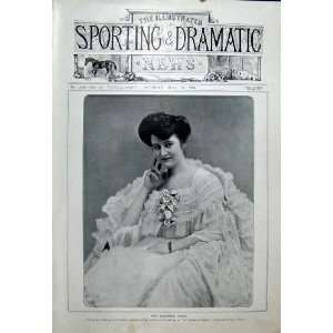  Elizabeth Firth London Actress Old Print 1904 Theatre 