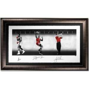 Upper Deck Muhammad Ali, Michael Jordan, & Tiger Woods Autographed 