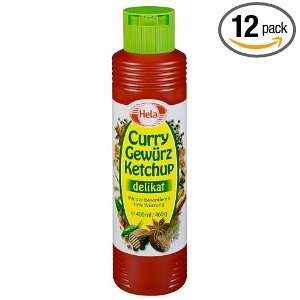 Hela Curry Sauce, Mild (Delikat), 13.5 Ounce Squeeze Bottle (Pack of 