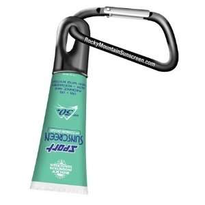   SPF 50 Plus Sport Sunscreen with TiO2 with Carabiner Pack of 4 Beauty
