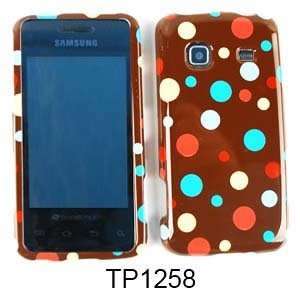 CELL PHONE CASE COVER FOR SAMSUNG GALAXY PREVAIL M820 POLKA DOTS ON 