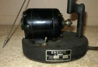 Vintage Emesco Dental Motors and Drill and Foot Pedal Works Great 