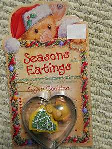 new ENESCO This Little Piggy SEASONS EATINGS Cookie Cutter & Ornament 