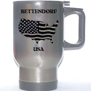  US Flag   Bettendorf, Iowa (IA) Stainless Steel Mug 