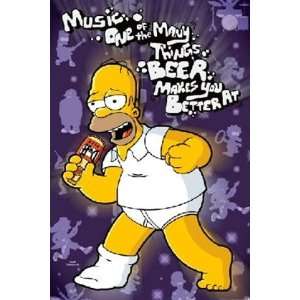  Simpsons Homer Beer Makes You Better TV Humour Poster 24 x 