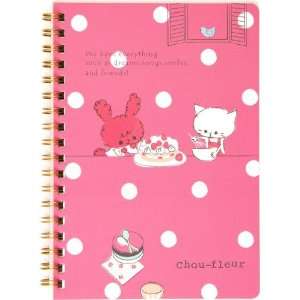  Chou fleur rabbit big ring binder notebook dots San X 