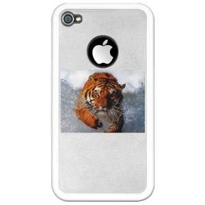  iPhone 4 Clear Case White Bengal Tiger in Water 