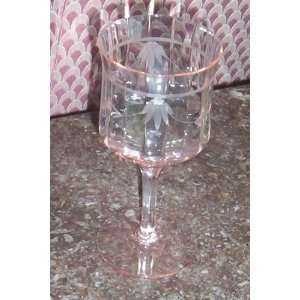  Tiffin Franciscan 14188 2 Pink 6.75 Water Goblet (priced 