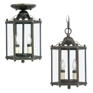 Sea Gull Lighting 5232 782 2 Light Hall and Foyer Fixture, Clear Glass 