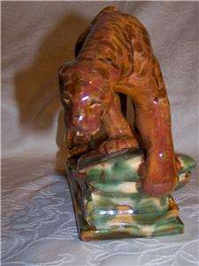   . PLANTER #R 282 TIGER #R 313 TIGRESS #R 314 Amber ART POTTERY  