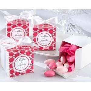  Hot Pink Honeycomb Make It Yours Personalized Favor Box 