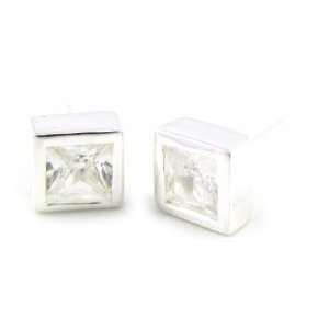  Earrings silver Essentiel white 7mm (0. 28). Jewelry