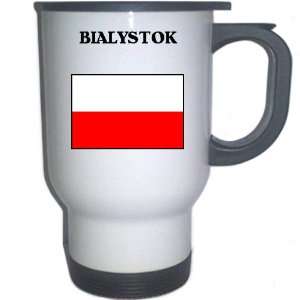  Poland   BIALYSTOK White Stainless Steel Mug Everything 