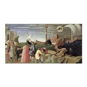 Fra Giovanni Angelico   Predella Triptych Story Of Saint Luke Giclee 