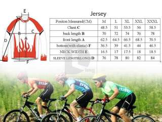 Skull Polyester Thermal Winter Cycling Long Sleeve Jersey Jacket Bike 