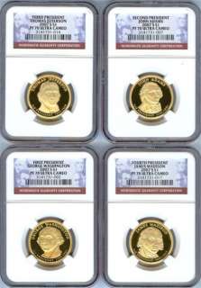 2007 Four Coin Presidential Set NGC PF 70 UltraCam PR70  