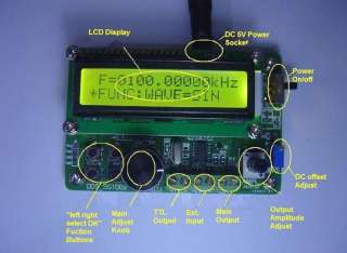 5MHz DDS Function Signal Generator Source & 60MHz Frequency Counter 