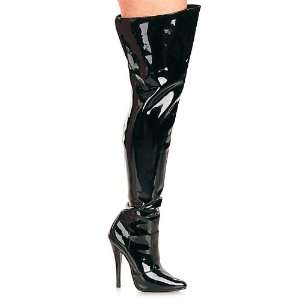  DOMINA 3013 6 Thigh Boot W/ Back Slit Side Zip 