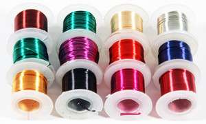 12PC Beading Wire Wrapping Assorted Colors Artistic 26 Gauge Jewelry 