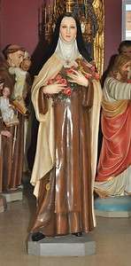 BEAUTIFUL ANTIQUE GERMAN MADE ST. THERESA STATUE  