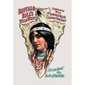  Buffalo Bill Arrow Head   The Belle of the Tribe   12x18 