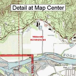  USGS Topographic Quadrangle Map   Wilderville, Oregon 