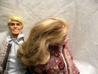 SUPERSTAR ERA KEN AND BARBIE DOLLS FROM THE MID 70S  