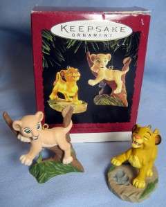   Keepsake Ornament~In Box~Disneys Simba and Nala~The Lion King  