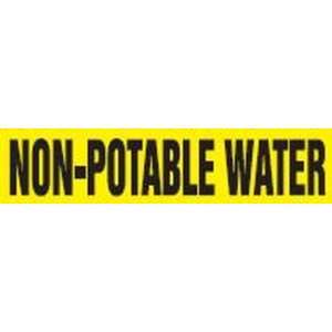 NON POTABLE WATER   Snap Tite Pipe Markers   outside diameter 3 1/4 