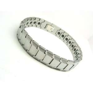 Tungsten Carbide Magnetic Therapy Bio Healing Mens Bracelet 7 1/2 