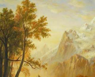 CANYON LANDSCAPE OIL PAINTINGMOUNTAIN IN THE CLOUD  
