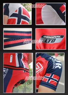 JAKROO Norway Cycling Suits Short Jersey & Shorts  