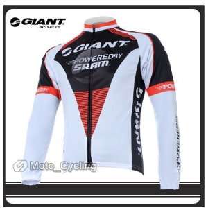 2011 the hot new model WHITE GIANT Long sleeved jersey /Perspiration 