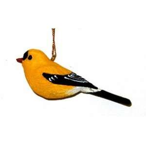   Fisher Wildlife Gold Finch, Polyresin Decorative Bird 