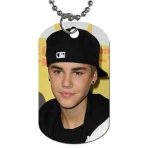 HOT JUSTIN BIEBER Dog Tag With Chain Necklace NEW  