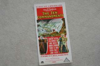 1956 The Ten Commandments Orig. Movie Poster, 13 x 30  