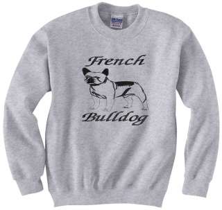 French Bulldog Non Sporting Dog Silhouette Embroidered Sweatshirts Sm 