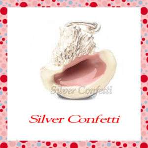 Sterling Silver PINK Conch SEASHELL from the SEA SHORE Charm or 
