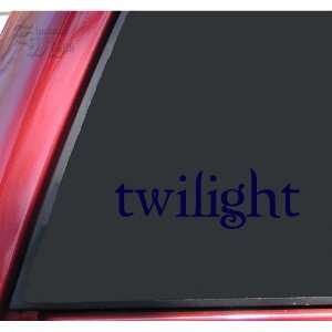  Twilight Logo Vinyl Decal Sticker   Dark Blue Automotive