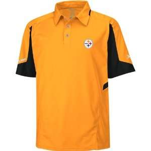  Reebok Pittsburgh Steelers Gold Coaches Gravity Polo 