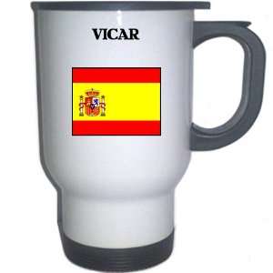  Spain (Espana)   VICAR White Stainless Steel Mug 