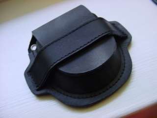 Black Gen. Leather Pocket Watch Case / Holder Belt Loop  