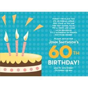  Cake Dots Deep Sea Birthday Invitations