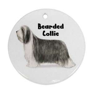  Bearded Collie Ornament (Round)