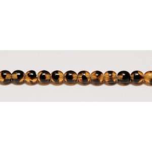   Beads   Size 5mm, Mix Black+Yellow, 1 Strand   12cm 